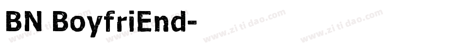 BN BoyfriEnd字体转换